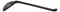Pack Of 6 Ridged Matte Black Melamine Stirring Mixing Serving Ladle Spoons
