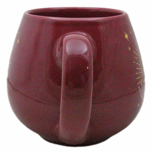 Pink Wicca Fortune Teller Psychic Gazing Ball Heat Color Changing Ceramic Mug - Ebros Gift