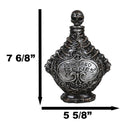 Ceramic Witchcraft Mad Doctor Skeleton Spine Powdered Bones Skull Potion Bottle