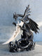 Large Dreamwork Fantasy Obsidian Dragon Statue With Fire Dagger Letter Opener