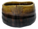 Brown Black Waterfall Ceramic Japanese Matcha Green Tea Bowl Whisk & Scoop Set