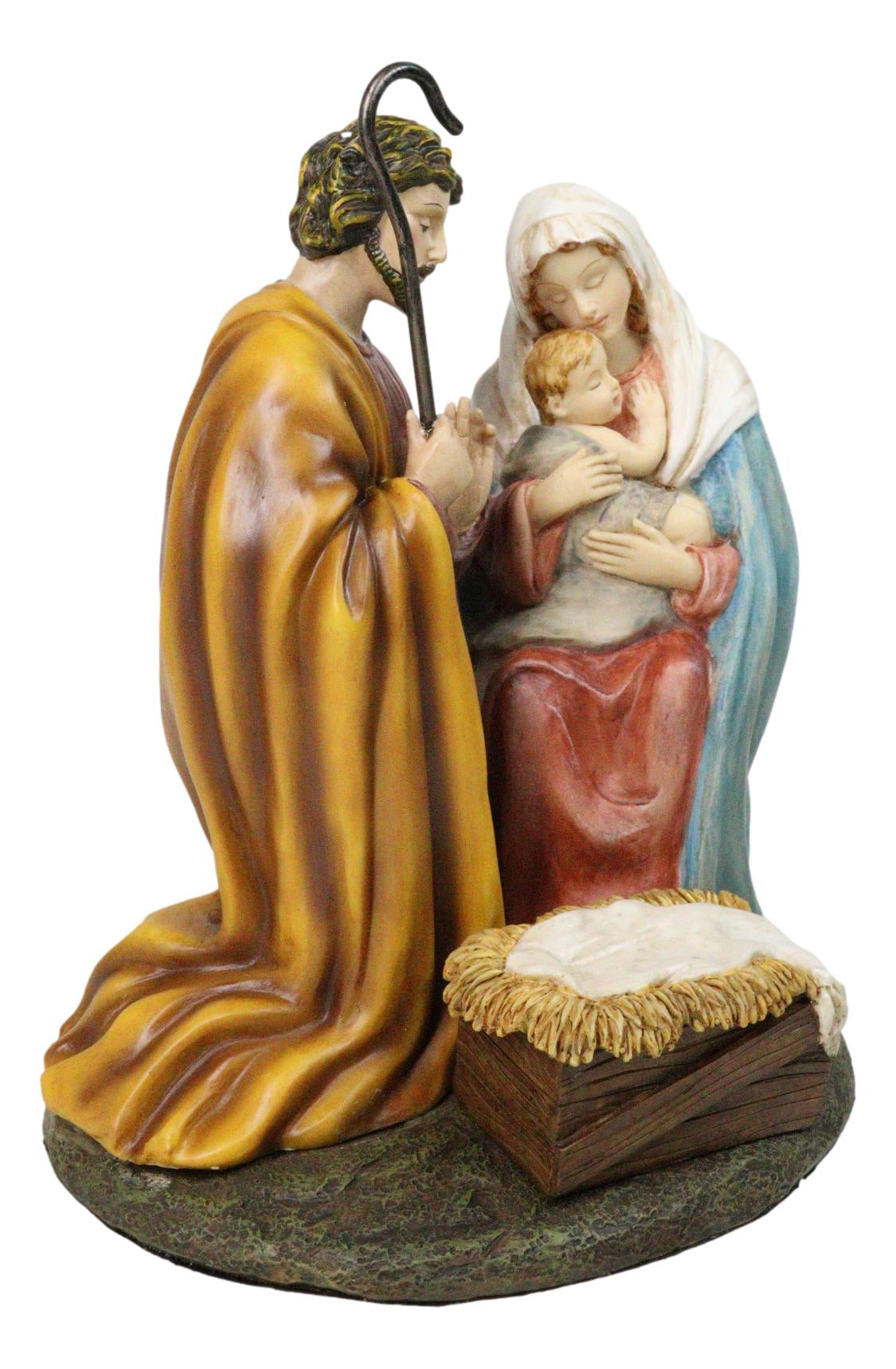 Christmas Bethlehem Holy Family Mother Mary Joseph and Child Jesus Figurine
