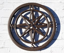 Rustic Cast Iron Polaris Northern Star Table Or Wall Trivet Symbol Of Good Luck