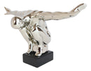 Silver Ceramic Modern Chic Pop Art The Diver Anatomical Man Silhouette Sculpture