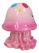 Whimsical Nautical Marine Pink Sea Jellyfish Money Coin Savings Piggy Bank