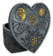 Astrology Sun And Moon Baphomet Pentagram Heart Shaped Decorative Jewelry Box