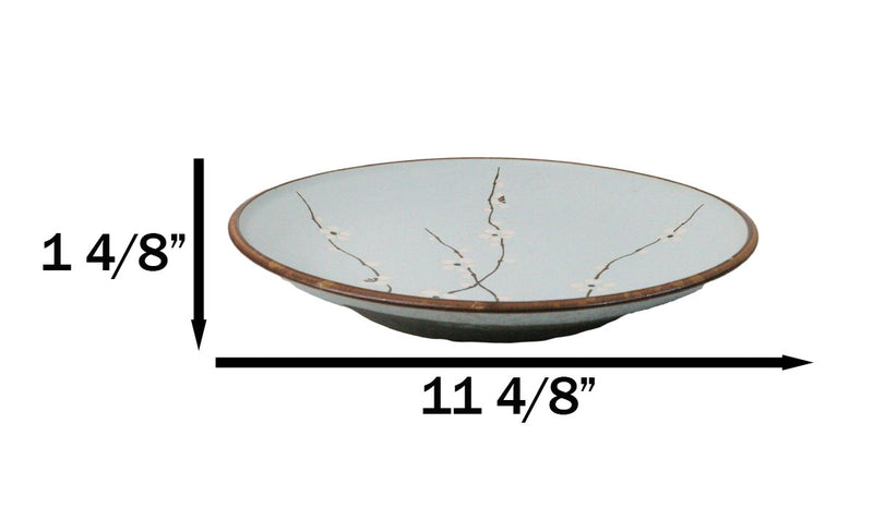 Made In Japan Ceramic Soushun Sakura Cherry Blossoms Large Dinner Plates 11"D
