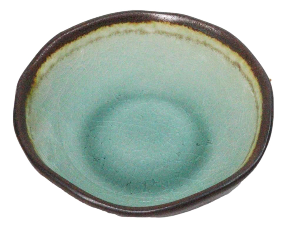 Pack Of 6 Midori Kannyu Green Porcelain Ceramic Small Shallow Bowls 7.5oz