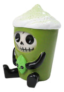 Furry Bones Matchiko Green Tea Leaf Matcha Drink Skeleton Figurine Furrybones