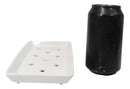 Pack Of 12 Ceramic White Neta Zara Sushi Case Plates With Drip Holes 8" By 4"