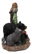Cabin Companion Bear, Raccoon, Squirrel & Owl Friends Forest Campfire Figurine
