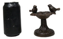 Cast Iron Rustic Whimsical Two Birds On Tree Bird Feeder Bath Small Sculpture