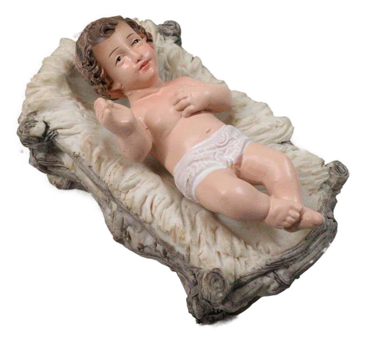 Christmas Nativity Mary Joseph Jesus Wise Men Angel 11 Pc Figurines Off White 8"