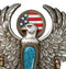Southwestern American Flag Eagle With Turquoise Rocks Feathers Arrows Wall Decor