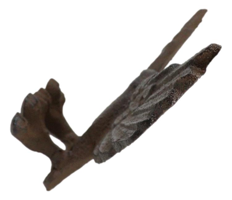 Pack Of 2 Cast Iron Rustic American Bald Eagle Multi Peg Coat Keys Wall Hooks