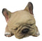 Realistic Adorable French Bulldog Frenchie Dog Puppy Sleeping Figurine 7.25"L