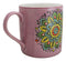 Purple Sahasrara Crown Chakra Zen Flower Of Life Mandala Circle Ceramic Mug Cup