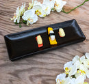 Pack Of 3 Black Kokuyo Ceramic Collection Rectangular Serving Platter 14" L