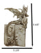 Gothic Skeleton Dragon On Spell Book Of The Dead Skulls And Bone Hands Figurine