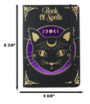 Mystic Mog Cat Book Of Spells Lined Pages Journal Book With Bookmark And Cord