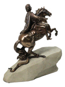 Bronze Horseman Tsar King Peter The Great On Equestrian Horseback Figurine 10"H