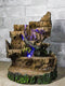 Rustic Forest Tree Steppes Faux Wooden LED Display Stand Figurine For Miniatures