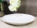 Pack Of 5 Ceramic Yukino Hana Collection Porcelain Round Dinner Plates 8.75" D