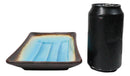 Pack Of 6 Crackled Blue Sky Aozora Kannyu Ceramic Rectangular Sushi Plates 8.5"L