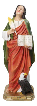 Apostle Disciple Of Jesus Saint John The Evangelist with Eagle Figurine 12"H