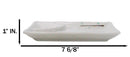 Pack Of 6 Modern Yukino Hana Melamine 2 Partitions Rectangular Sushi Plates