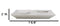 Pack Of 6 Modern Yukino Hana Melamine 2 Partitions Rectangular Sushi Plates