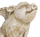 Rustic Country Farmhouse Hog Heavens Flying Baby Angel Pig Coin Money Bank