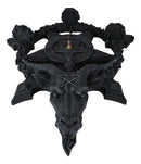 Ebros Samael Lilith Baphomet Hanging Wall Clock Candle Holder Decor Plaque 19" H