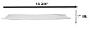 Yukino Hana Collection Large 16.5" Elongated Rectangular Wavy Serving Platter