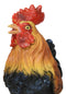 Rustic Western Proud Country Chicken Rooster In Stately Pose Figurine 8"Tall