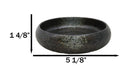 Pack of 6 Grey Tone Hakumu Round Appetizer Salad Banchan Deep Dish Plates 5"D