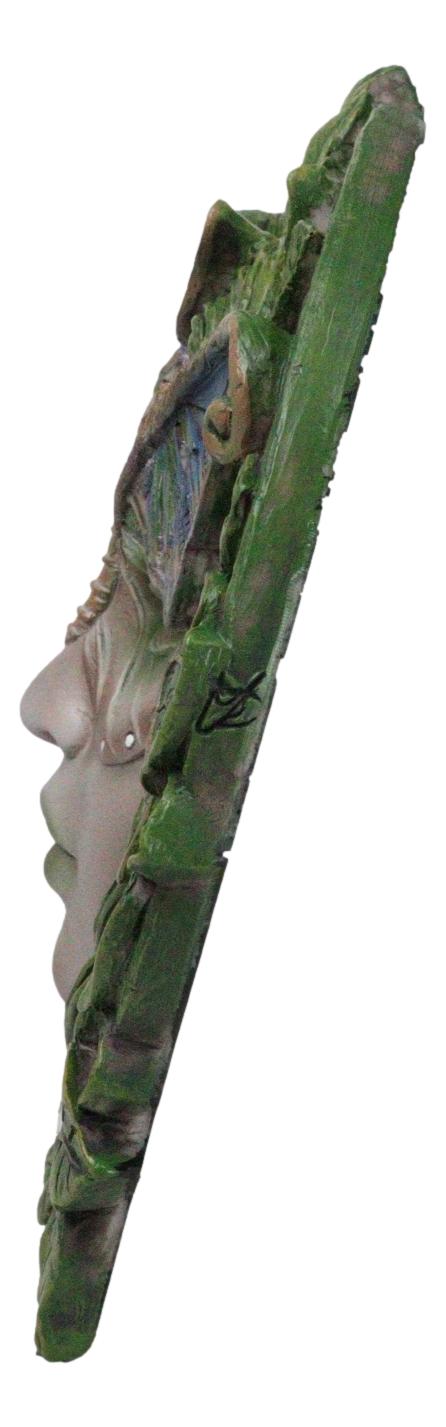 Celtic Greenwoman Tree Lady Gaia Ent Earth Goddess Butterfly Mask Wall Decor - Ebros Gift