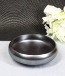 Pack of 6 Black Tetsu Kesho Round Appetizer Salad Banchan Deep Dish Plates 5"D