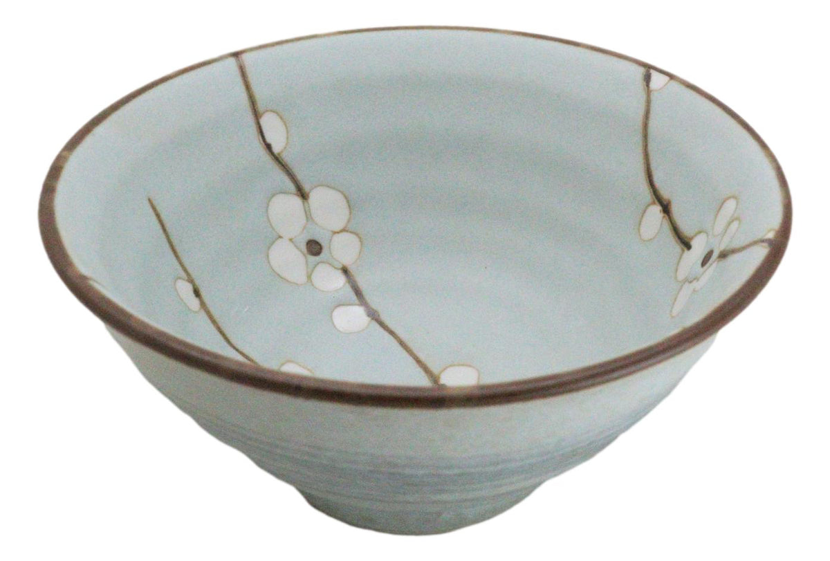 Made In Japan Ceramic Soushun Sakura Cherry Blossoms Rice Soup Bowls Set 12oz