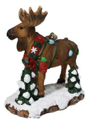 Christmas Moose Hanging Ornament Festive Elk Deer Colorful Holiday String Lights