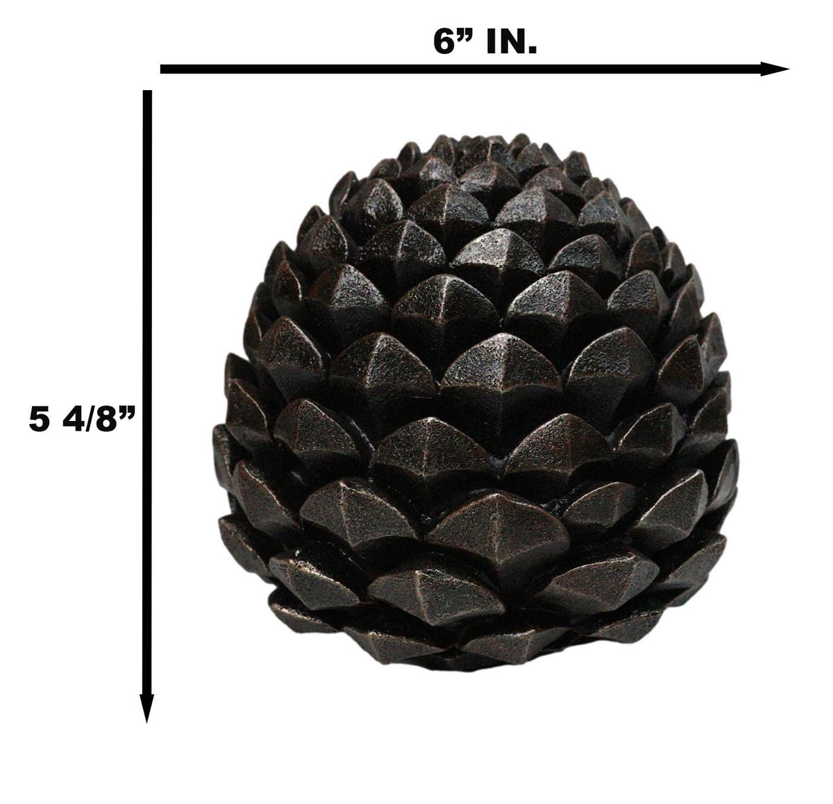 Cozy Pines Rustic Lodge Pinecone Figurine Decorative Woodland Pine Cone Accent