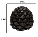 Cozy Pines Rustic Lodge Pinecone Figurine Decorative Woodland Pine Cone Accent