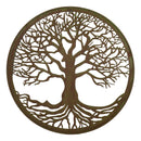Green 23"D Oversized Celtic Tree of Life Medallion Metal Wall Circle Plaque