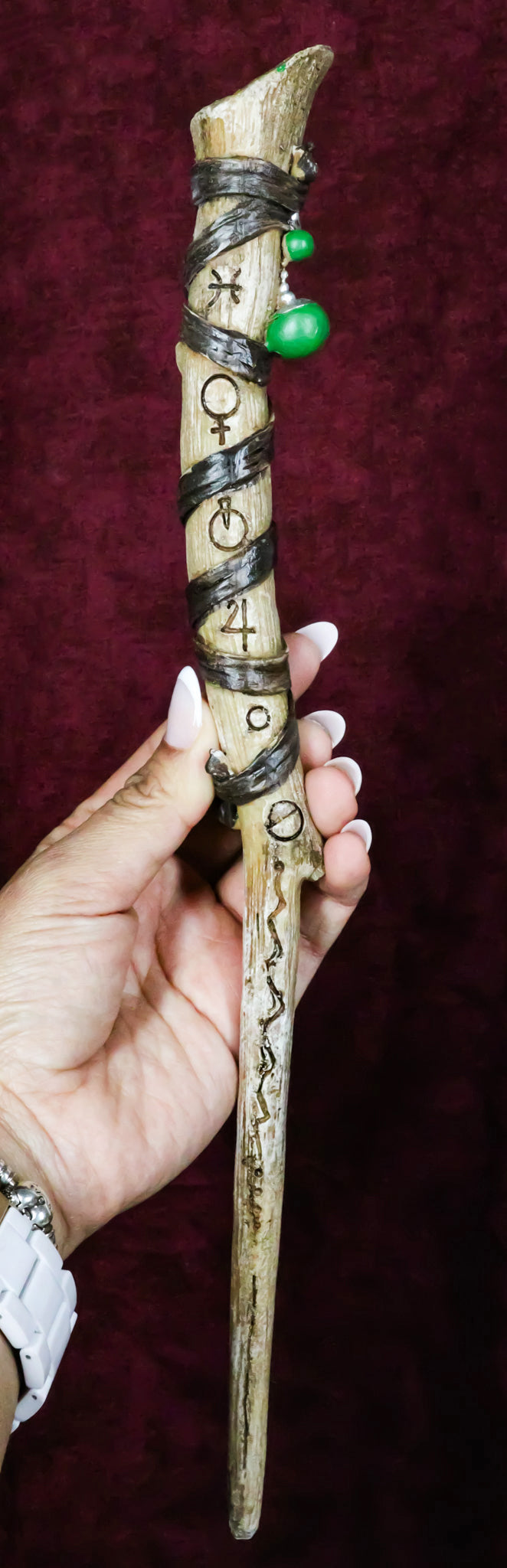 Magic Rune Sacred Symbols Talisman Cosplay Wand 13" Accessory Costume Prop