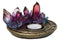 Wicca Magical Crystals Dish Votive Candleholder With Phases Of The Moon Symbols