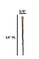 Witch Double Banded Twisted Vine Magical Flying Broom Stick Magic Wand Cosplay