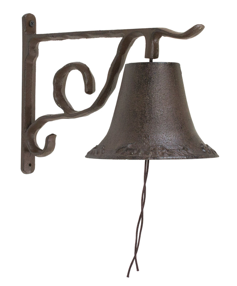 Large Cast Iron Rustic Western Traditional Door Wall Dinner Yard Farm Bell Decor