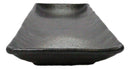 Pack Of 5 Charcoal Grey Tone Hakumu Collection Rectangular Serving Platters 14"L