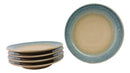 Pack Of 5 Blue River Ao Nagashi Collection Large Round Dinner Plates 10" D