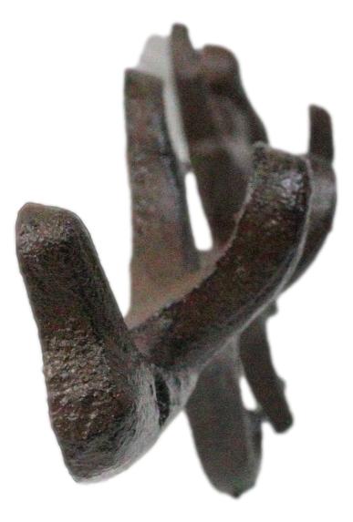 Rustic Cast Iron 2 Lovebirds On Tree Branch Multi Points Wall Hooks 12.5" Long